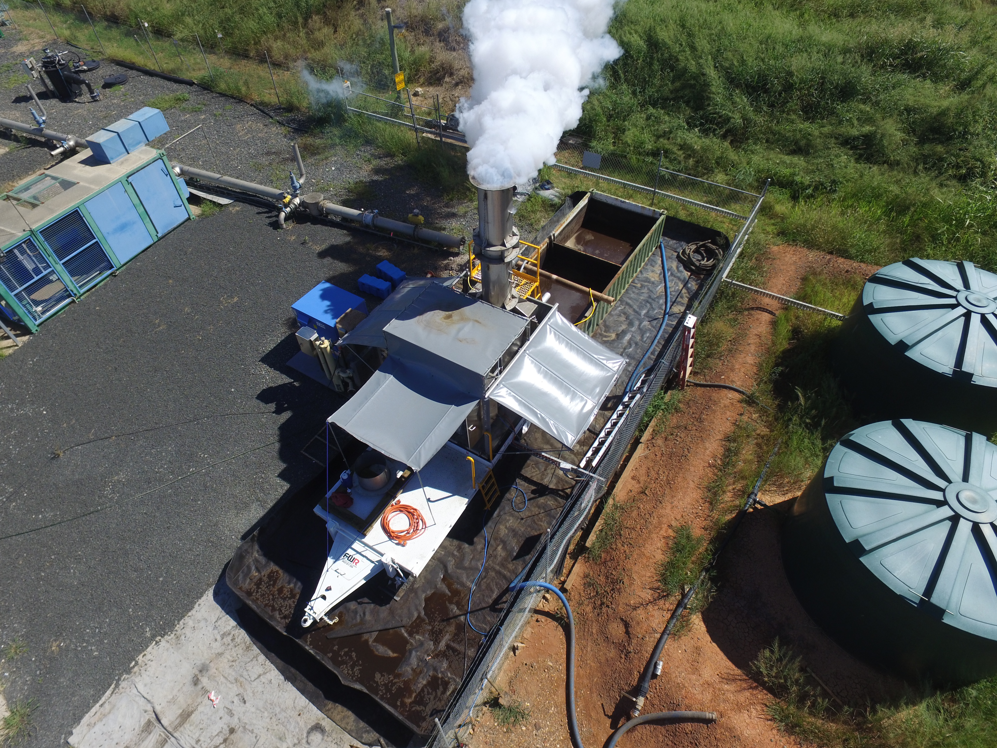 BV150 evaporating leachate with landfill gas